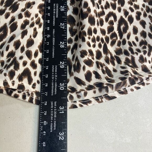 VERY J Ruched Animal Print Midi Skirt Size Large  Hand Measures Smaller - Picture 6 of 10